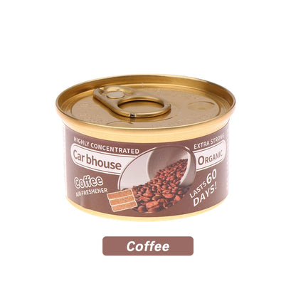 Car Air Freshener: 12 Kinds Scent | Organic Cans | Odor Eliminator Essential | Long-Lasting | Strong Fragrance | For Home/Toilet