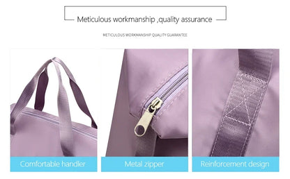 Carry On Travel Duffle Bag  Waterproof Sports Gym Tote Bags for Women Large Capacity Storage Luggage Handbag