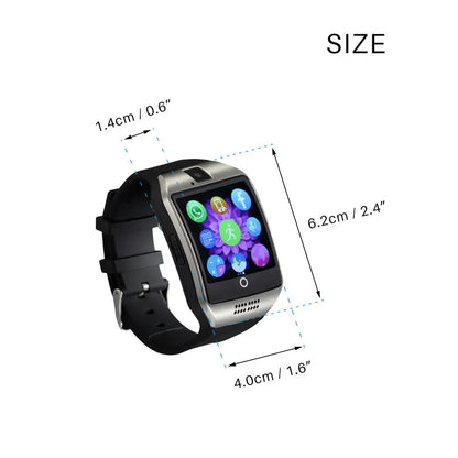 High Quality Digital Touch Screen Smart Watch Q18 Camera Bluetooth WristWatch SIM Card Smartwatch For Ios Android Phones