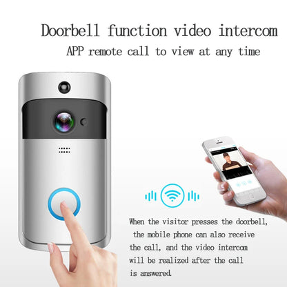 Video Doorbell Camera HD WiFi Doorbell Wireless Operated Motion Detector Audio & Speaker Night Vision for iOS&Android