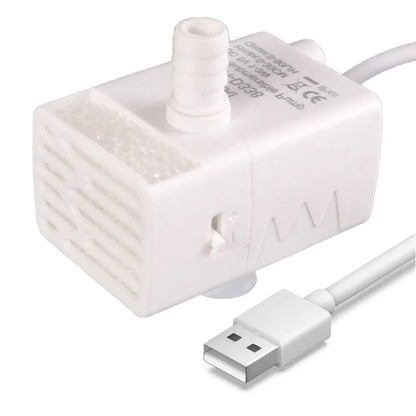 Ultra-quiet Pet Water Dispenser Pump LED Light 5V Mini Submersible Pump Large Flow Detachable Water Fountain Pump Replacement