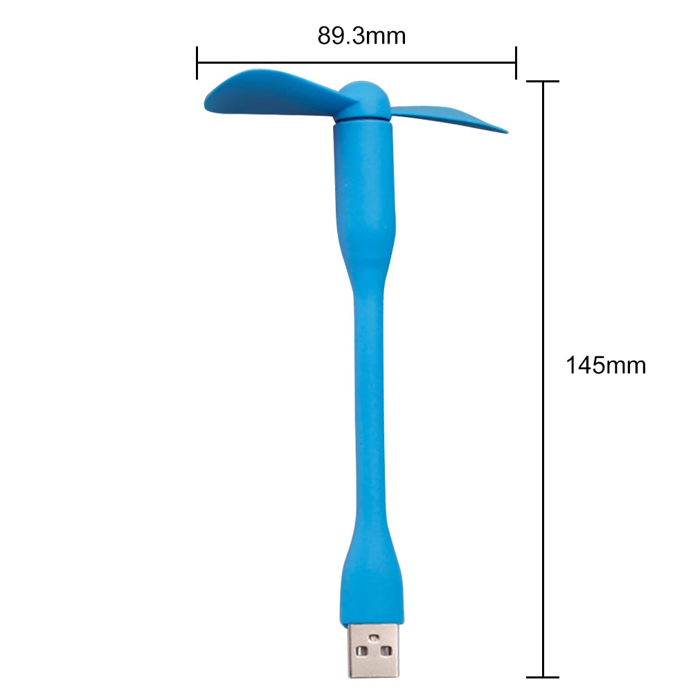 Flexible Portable Mini Fan for Power Bank Notebook Computer Summer Travel Cooling Cooler Mobile Phone USB Gadgets Fans
