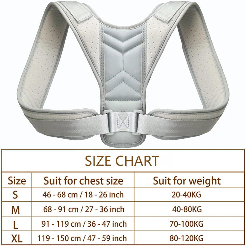 Posture Corrector Back Brace Adjustable Posture Brace for Upper Back Shoulder Pain Relief Posture Trainer Spine Posture Support