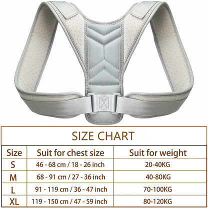 Posture Corrector Back Brace Adjustable Posture Brace for Upper Back Shoulder Pain Relief Posture Trainer Spine Posture Support