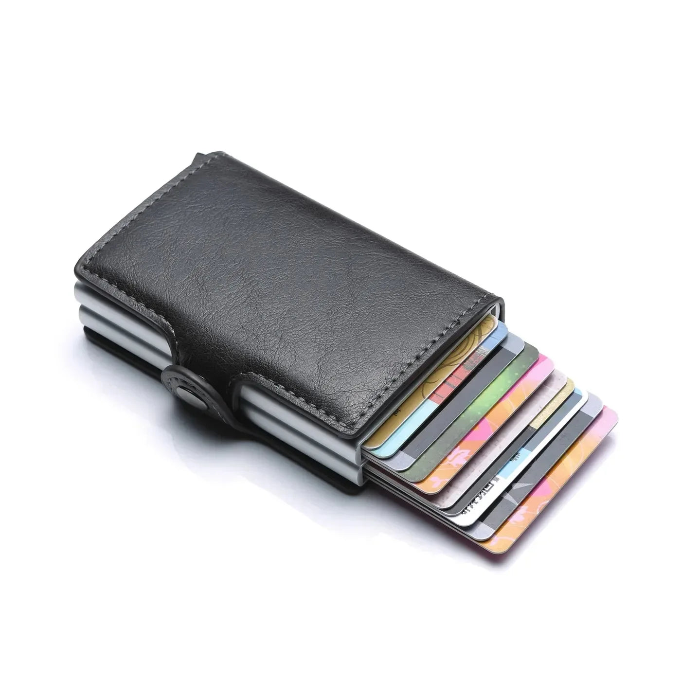Anti Rfid Blocking Men Wallets with Custom Name Carbon Fiber Mini Wallet Large Capacity Card Holders Small Money Bag Male Purses