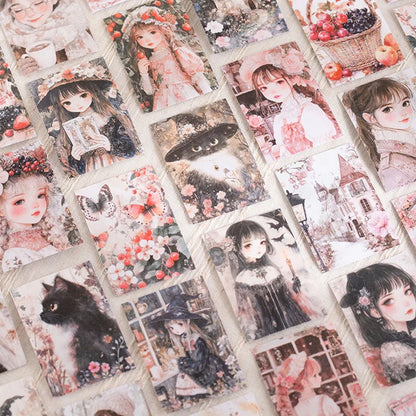 40 Sheets/Bag Notebook Kawaii Girly Background Bag Head Book Handbook Stationery DIY Handmade & Scrapbook Diary Decoration