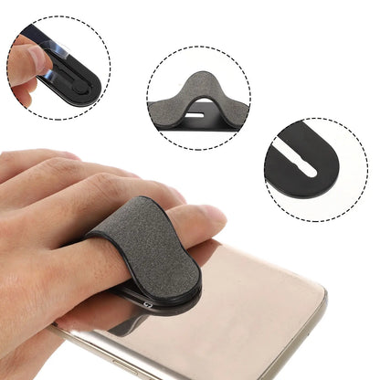 Adjustable Phone Ring Holder Cell Phone Stand Portable Finger Strap Handheld Mobile Phone Grip Adhesive Phone Holder Kickstand