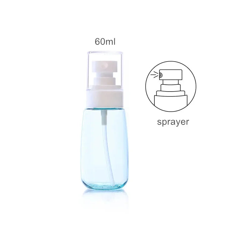30ml 60ml 100ml UPG Fine Mist Spray Bottle Plastic Bottl Lotion Pump Travel Perfume Water Bottles Refill