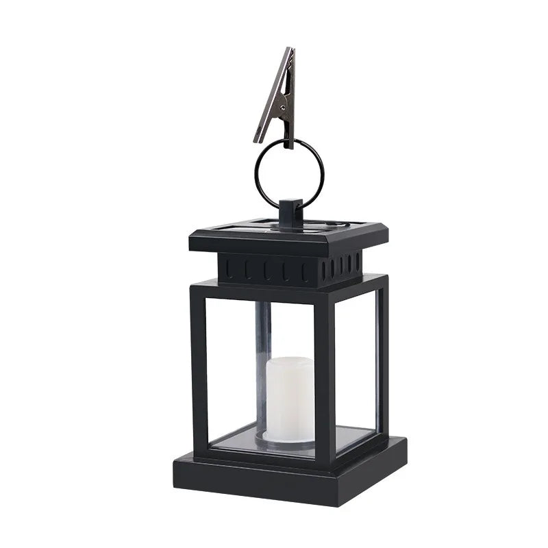 1pcs Garden Decor Outdoor Solar Lights Retro Palace Lantern Lights Hanging Candle Lamps Landscape Lighting Floor Lights