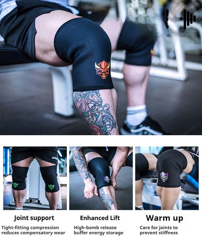 1 Pair Fitness Powerlifting Knee Pads Squat Support Weightlifting Knee Sleeve Strength Lifting Pads Gym Training Knee Covers