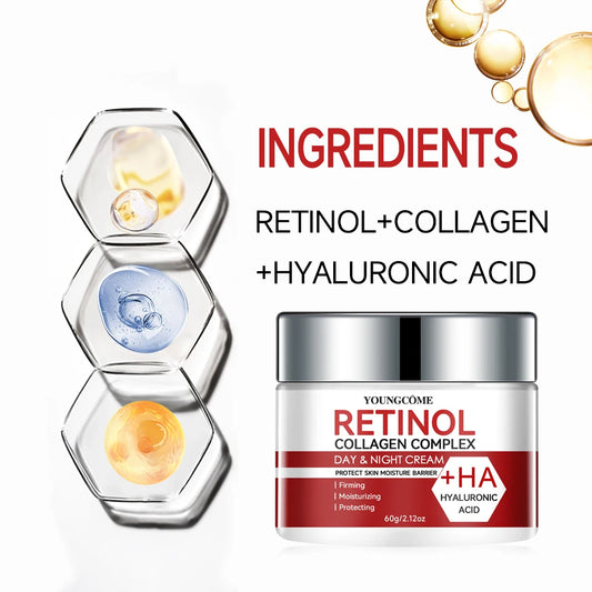 Retinol Collagen Cream Face Facial Anti Wrinkle Serum Remove Dark Spots Collagen Serum Anti Aging Essence Whitening Face Serum