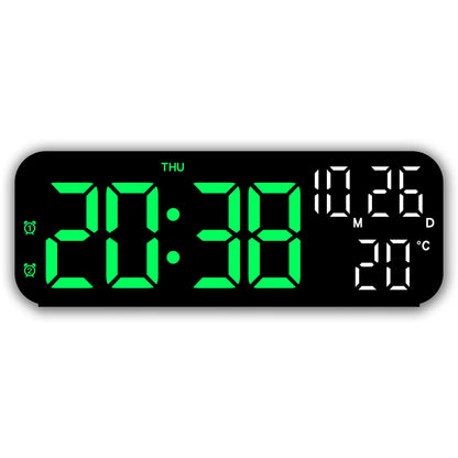 Electronic Clock Simple Sound Control Alarm Clock Multi-function LED Clock Multi-group Alarm Clock Temperature Display