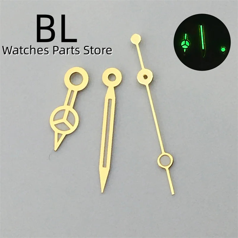 BLIGER 24.5mm Watch Dial Hand Set Sunburst Gray Rose White Mother Pearl Dial Roman Diamond Index Fit NH05 Movement Women Watches