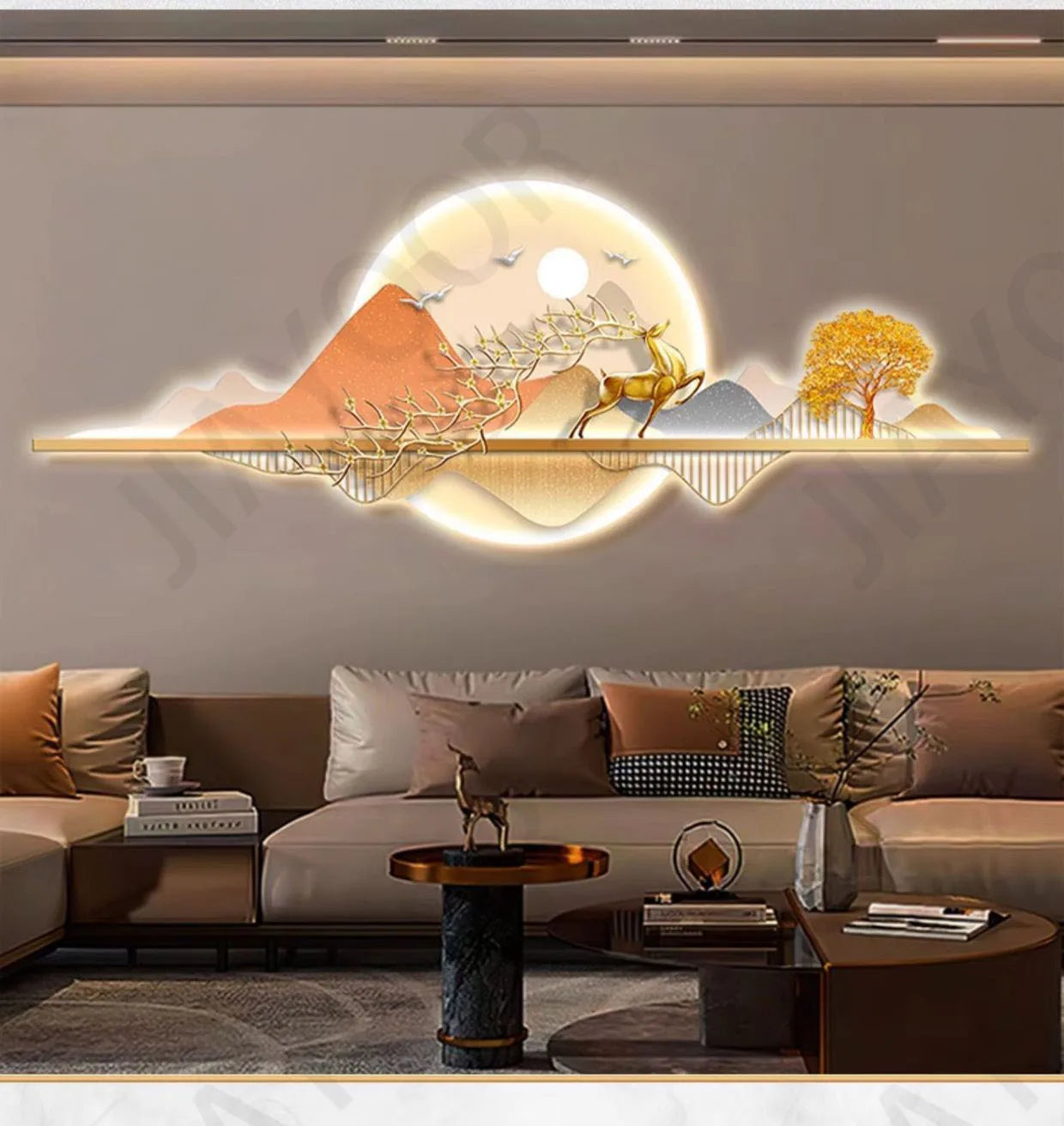 Wall Lamp Entrance Decoration Light Corridor Hanging Hallway Modern Nordic landscape Painting Lamps Home Living Room Mural Light