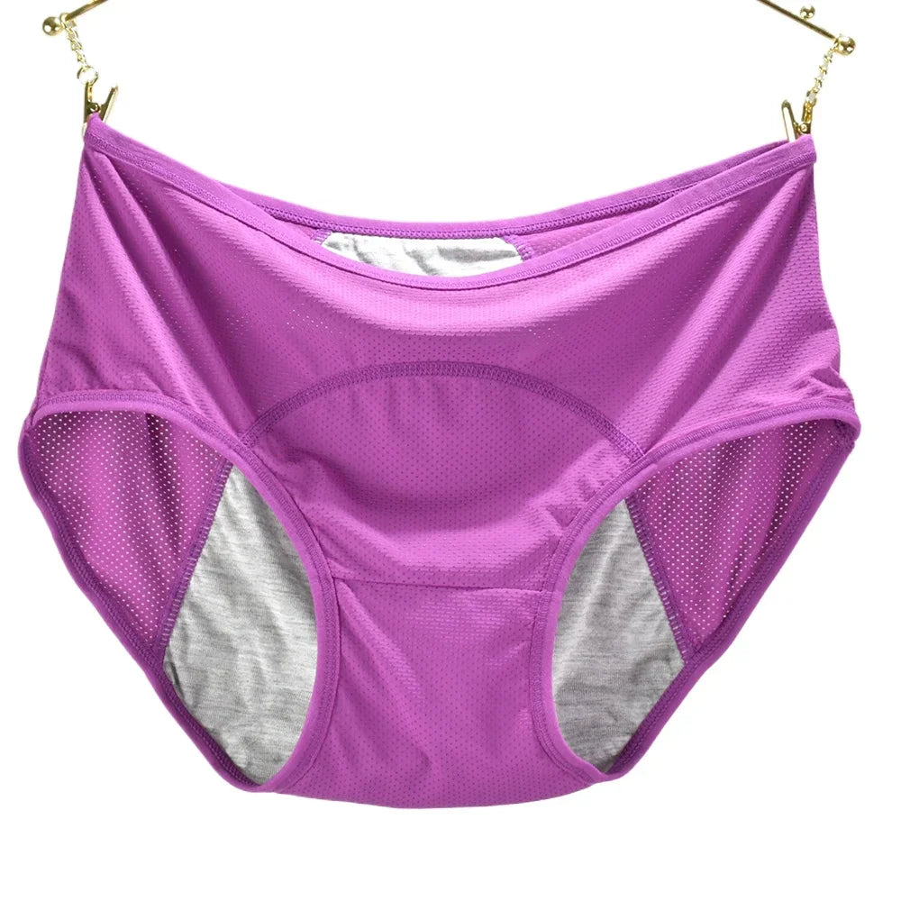 2pcs Woman Menstrual Panties Women's menstrual underwear leak proof and mid waist size M-8XL menstrual Female hygiene pants