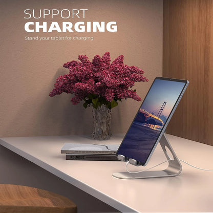 Tablet Stand, Adjustable Tablet Holder - Desktop Stand Dock Holder Compatible with 4-13" Tablet Such as iPad Pro 11, 9.7, 10.5,