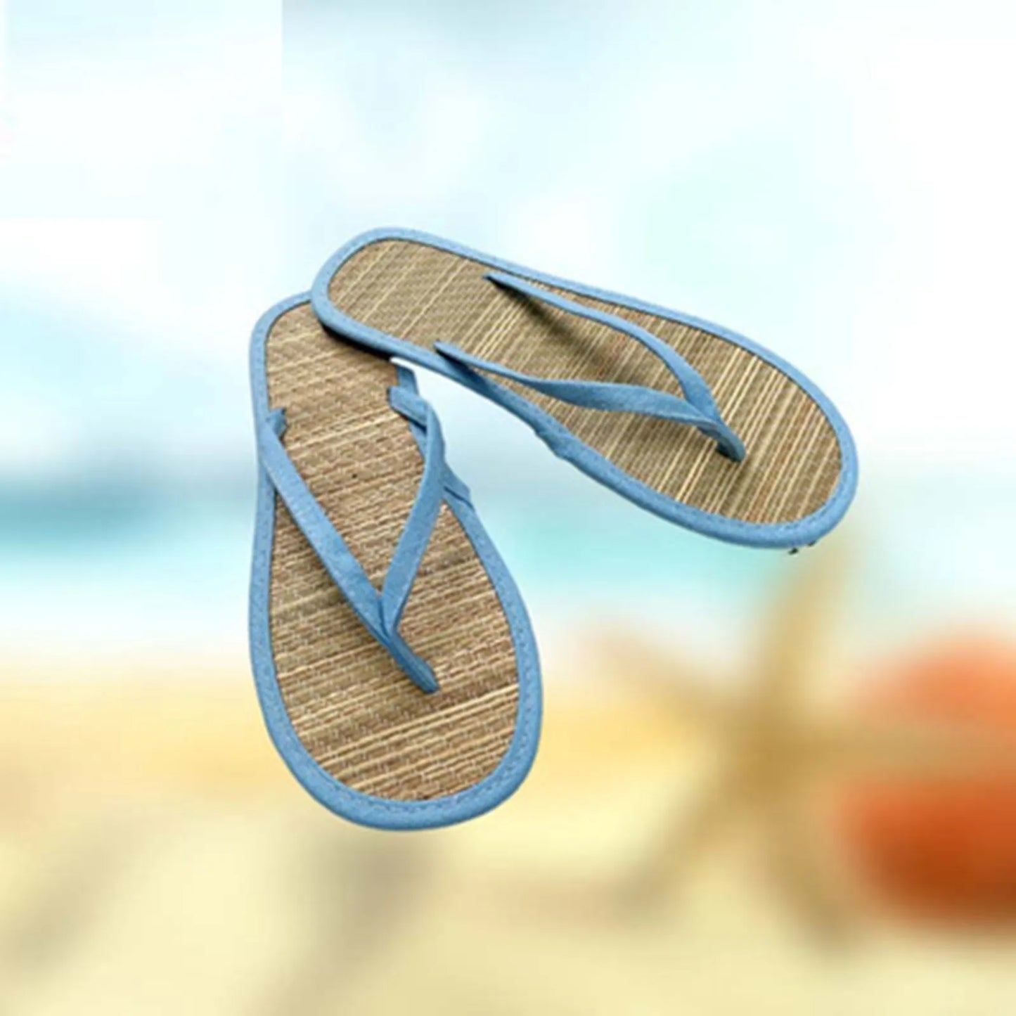 Women Flat Flip-flops Slippers Comfortable Non-slip Sandals Bamboo Rattan Flip Flop Home Bathroom Fashion Slippers Zapatos 2022