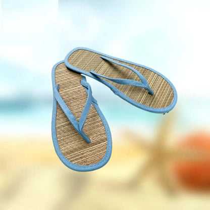 Women Flat Flip-flops Slippers Comfortable Non-slip Sandals Bamboo Rattan Flip Flop Home Bathroom Fashion Slippers Zapatos 2022