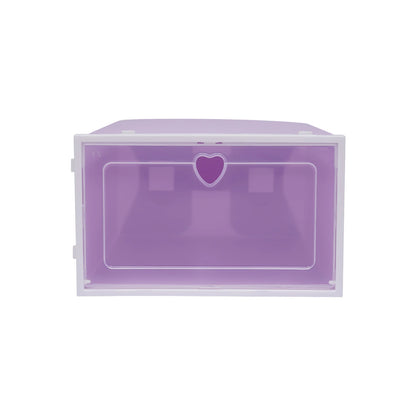 20Pcs Foldable Shoe Storage Boxes with Lids Transparent Stackable Containers Drawer Style PP Plastic Shoe Organizers