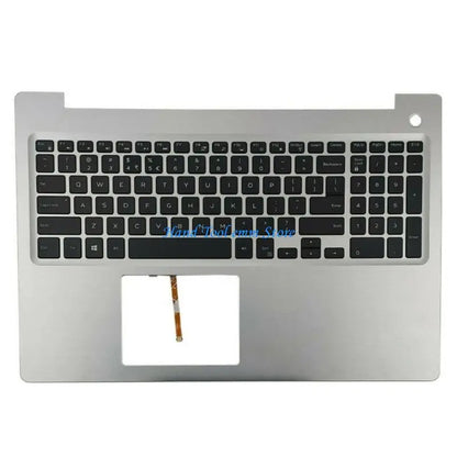 H37F US Laptop Upper Case Palmrest Backlit Keyboard for Dell 15 5570 5575