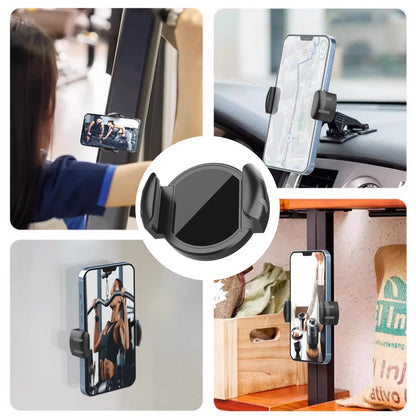 Magnetic Phone Clamp for Magnet Car Phone Holder Universal Mounts Cycling Cellphone Clip Quick Lock Release/Attach/Detach