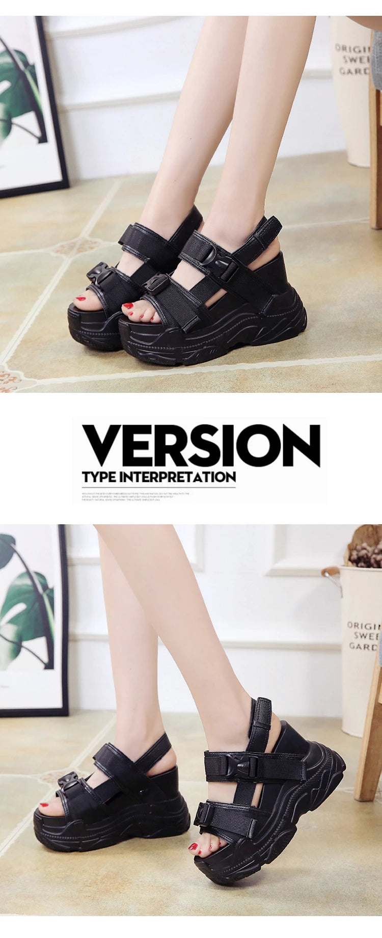 Platform Sandals Women 12cm 2025 High Heels Sexy Open-toed Sandals Wedge Increased Shoes Ladies Beach Summer Sandalia Casual