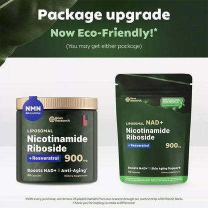 NAD+ Supplements for Anti-Aging Energy Focus and Nicotinamide Riboside Resveratrol