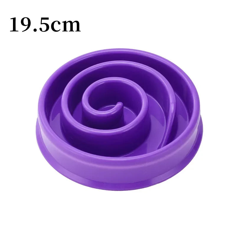 Pet Dog Slow Feeder Bowl Fun Non Slip Anti-Gulping Slower Food Feeding Dishes Eco Dog Bowl for Large Medium Small Dogs Puppy