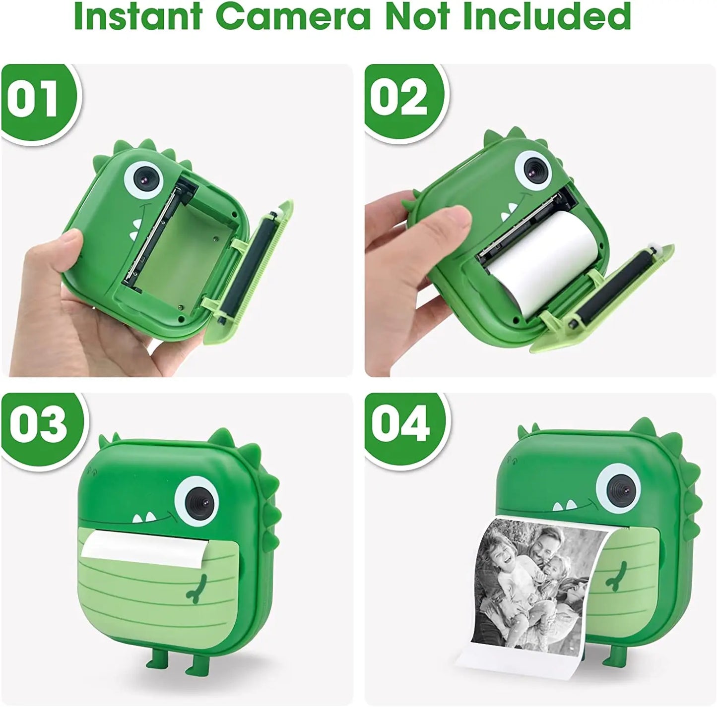 Instant Printed Camera Thermal Camera Printer Kids Camera Digital Photo Camera Girl Toy Child Camera Video girl Christmas Gift