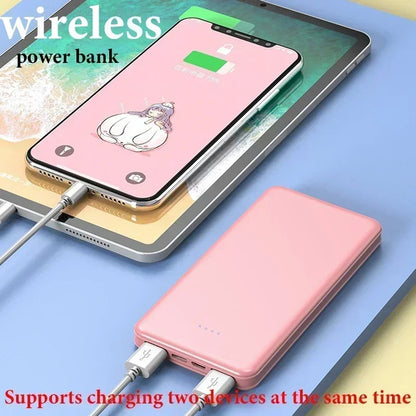 New Portable Power Bank 20000mAh Ultra Large Capacity 10W Super Fast Charger Dual Output Dual Input Design External Battery Pack