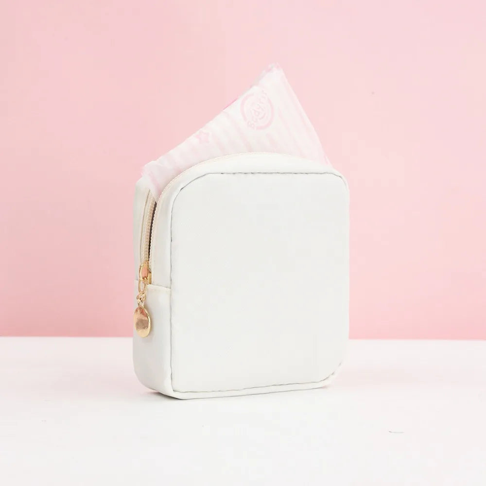 Fashion Multicolor Sanitary Pad Bags Home Organization Portable Pad Pouch Makeup Bags