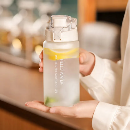 Sports Water Bottle Fitness Water Bottle Portable Outdoor Water Cup Reusable Water Bottle With Flip Top Lid Travel Water Bottle