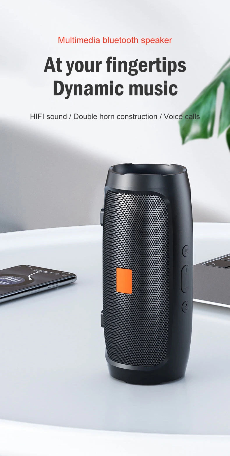 Bluetooth Speaker Dual Speaker Stereo Outdoor TF usb Playback Fm Voice Broadcasting Portable Subwoofer 50 Wireless Speaker