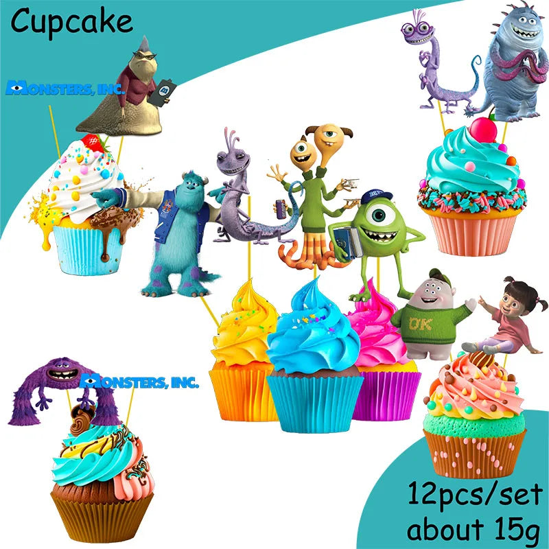 MINISO Monsters University Theme Birthday Party Decoration Party Supplies Hot Videos Scene Decoration Balloon Party Supplies