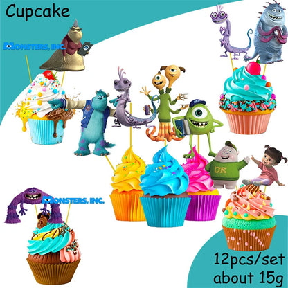 MINISO Monsters University Theme Birthday Party Decoration Party Supplies Hot Videos Scene Decoration Balloon Party Supplies