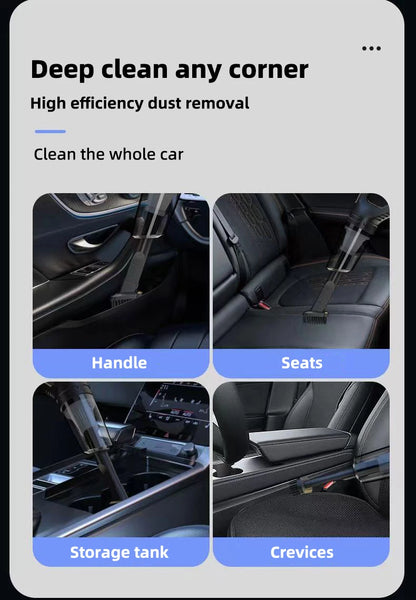 Car Multipurpose Vacuum Cleaner Handheld Powerful Suction Rechargeable Car and Home Dual Use Small Wireless Vacuum Cleaner