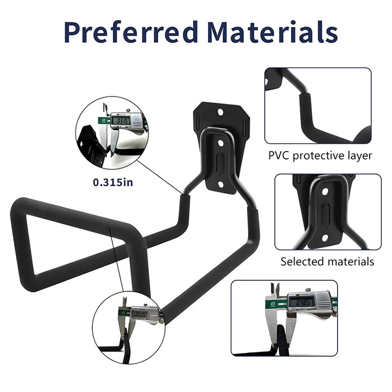 Metal Hook Rust Proof Hanger Wall Hooks Hangers For Water Air Hydraulic Hose Ropes Extension Cords Garden Hooks