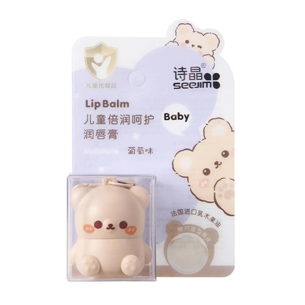 Children Fruity Lip Balm Cute Little Bear Lip Balm For Baby Moisturizing Anti-Dry Anti Crack Lipbalm Lip Care