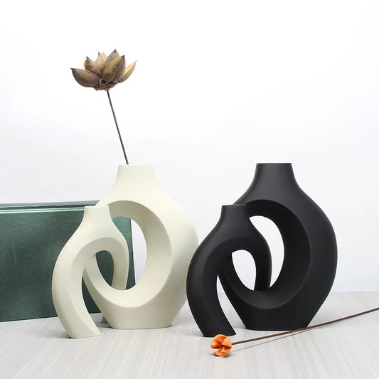 A Set of Bohemian Dry Vases, Hug Dry Vases, Home Décor Vase Ornaments, Office or Entryway Vase Ornaments