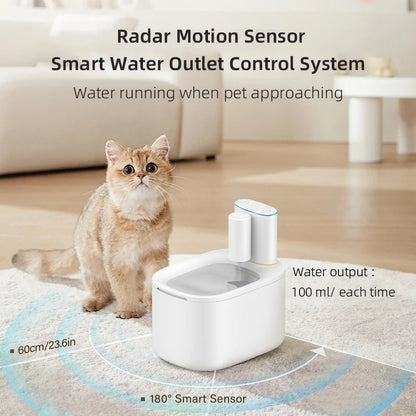 Water Fountain Dispenser Wireless Cat Dog Drinker Bowl Furpipi Ultra Recirculate Filtring Automatic Water Fountain for Cat Cats