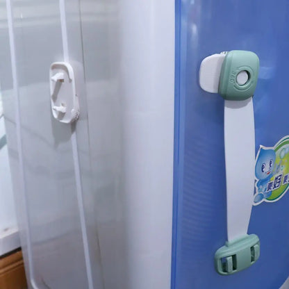 ABS Children Closet Cabinet Drawer Box Wardrobe Fridge Child Safety Lock Protection Baby Cabinet Lock Anti-Clip Hand