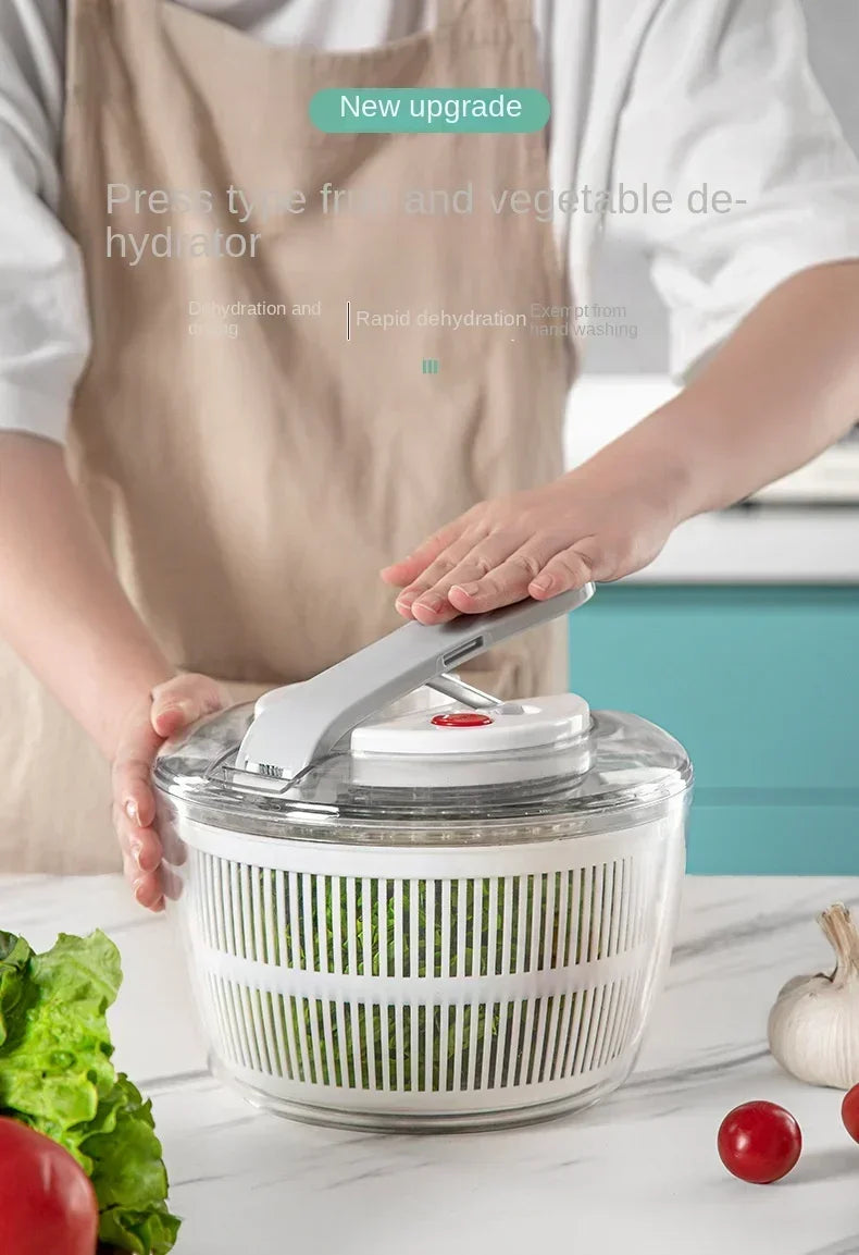 3 Liters Multifunctional Vegetables Salad Spinner Lettuce Leaf Vegetable Dehydrator Vegetable Washer Salad Vegetable Dryer Mixer