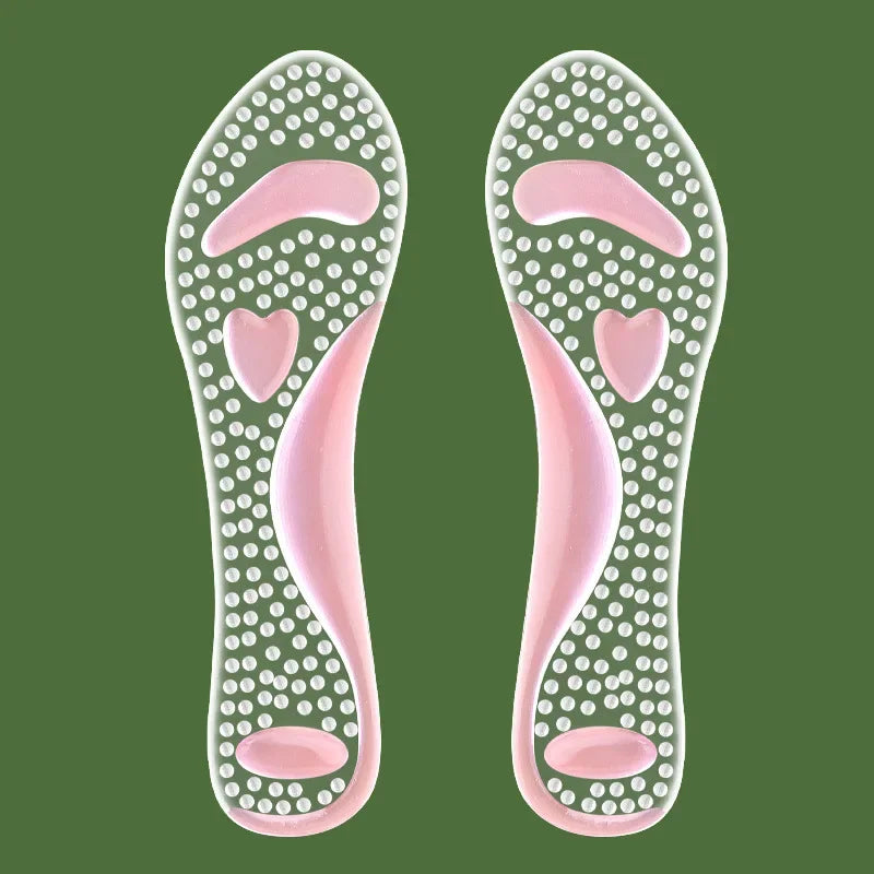 Anti Slip Sole Pads For High-Heels Arch Support Self-adhesive Sandals Insole Summer Comfortable Gel Insoles Silicone Cushion