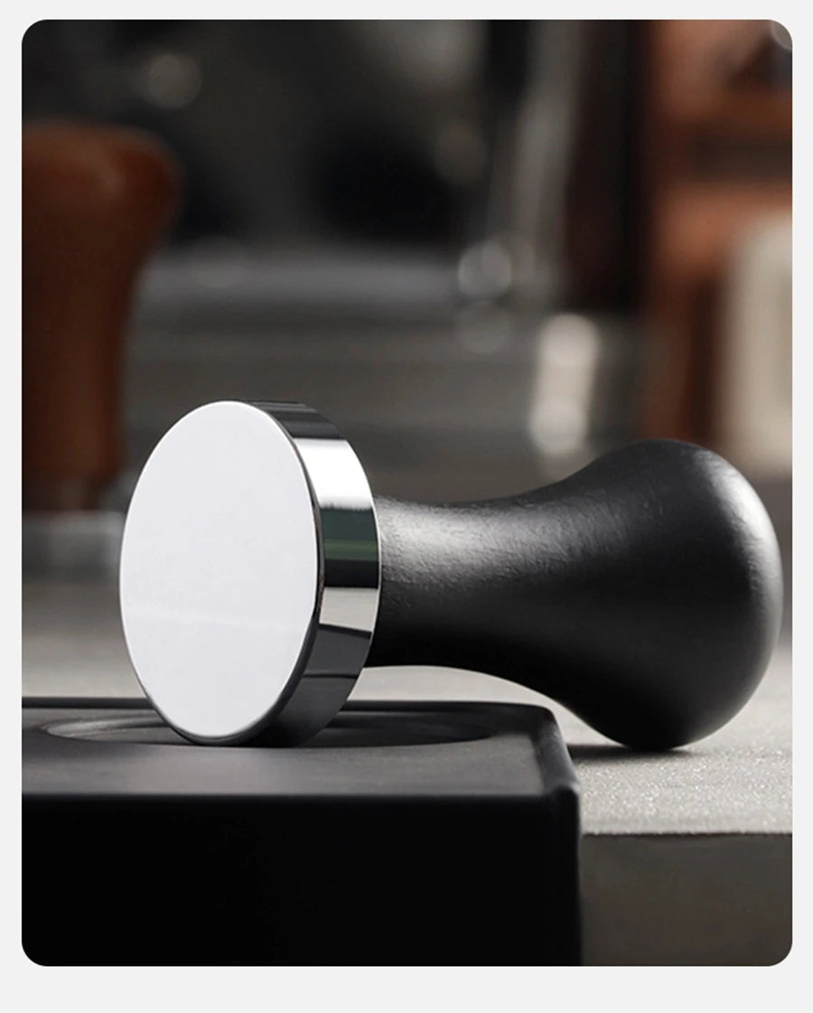 Coffee Barista Espresso Flat Tamper Base, Press Mat, Dosing Ring, Coffee Basket, Portafilter Holder, 58mm, 53mm, 51mm