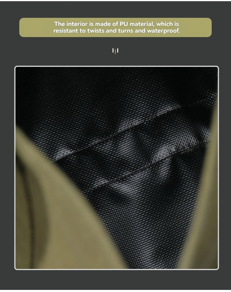 CAMPINGMOON Firewood Storage Bag.Camping Equipment Storage Bag with Double Handles, Shoulder Back, Outdoor Thick Canvas Bag