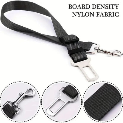 Top-grade Pet Car Safety Belt Dogs Cats Safety Belt Reflective Line Adjustable Seat Belt Length Suitable Any Dog Traction Collar