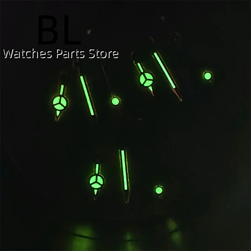 BLIGER 24.5mm Watch Dial Hand Set Sunburst Gray Rose White Mother Pearl Dial Roman Diamond Index Fit NH05 Movement Women Watches