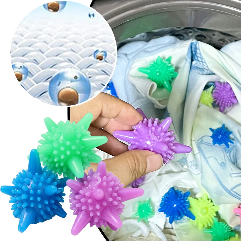 10/5/1PCS Reusable Laundry Ball for Washing Machine Lint Remover for Clothing PVC Solid Washing Anti-knot Clothes Dryer Balls