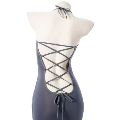 Fashion Casual Office Ladies Teacher Uniform Clothes Role Play Female Sexy Suspender Skirt Underwear Nightdress Sweater Suit Set