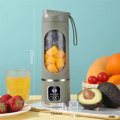 A01V-USB Rechargeable Portable Blender 8 Blade Mini Ice Crusher With Digital Display 3 Modes Portable Blender  A